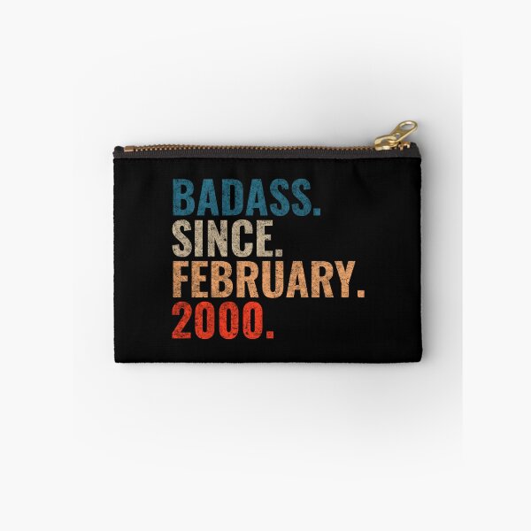 Item preview, Badass since February 2000 Vintage 2000 February birthday gift designed and sold by Teelogic.