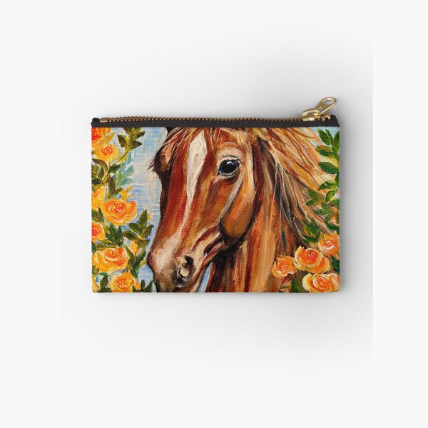Item preview, Horse surround by flowers designed and sold by Mary Clare McCartin.