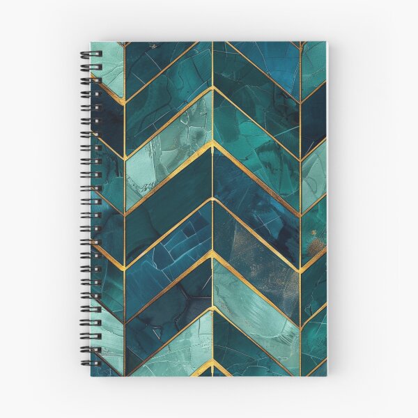 Item preview, A Shade of Teal and Gold Stripes designed and sold by Dezainz.