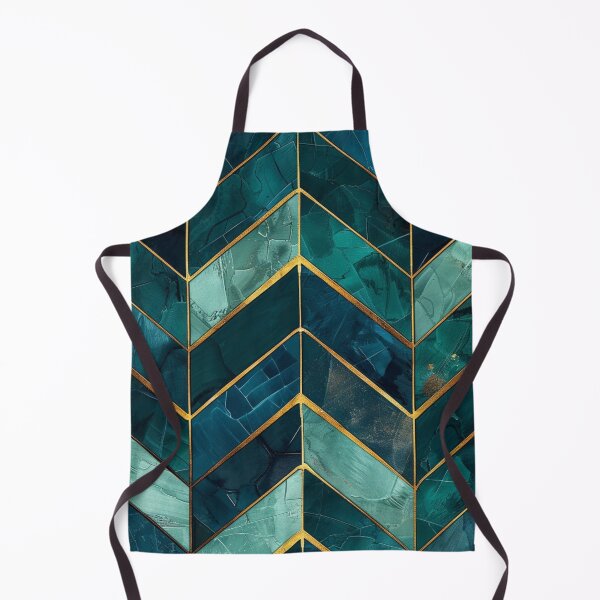 Item preview, A Shade of Teal and Gold Stripes designed and sold by Dezainz.