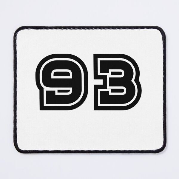 Item preview, 93, ninety-three, black, sport designed and sold by Numbers-Art.