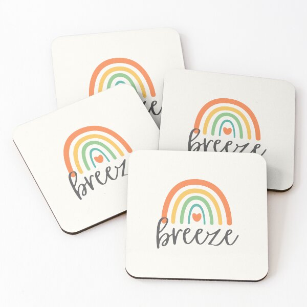 Item preview, Breeze - Rainbow with heart - Positive Words designed and sold by patternjp.