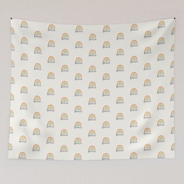 Item preview, Breeze - Rainbow with heart - Positive Words designed and sold by patternjp.