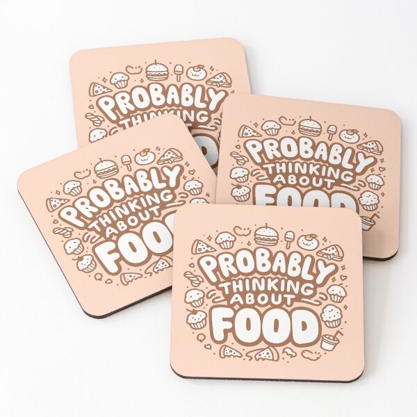 Item preview, Probably Thinking About Food designed and sold by thegirlyshoppe.