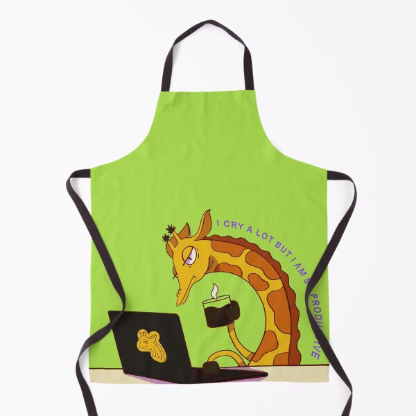Item preview,  I cry a lot but I am so productive.Giraffe Working Design designed and sold by keepsketching.