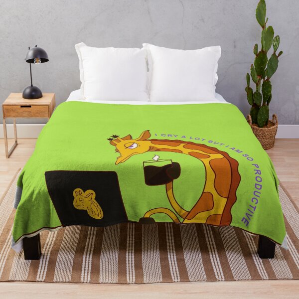 Item preview,  I cry a lot but I am so productive.Giraffe Working Design designed and sold by keepsketching.