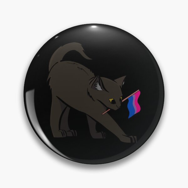 Item preview, Pride Brown Cat Sticker - Bisexual Flag designed and sold by TiredlyDrawing.