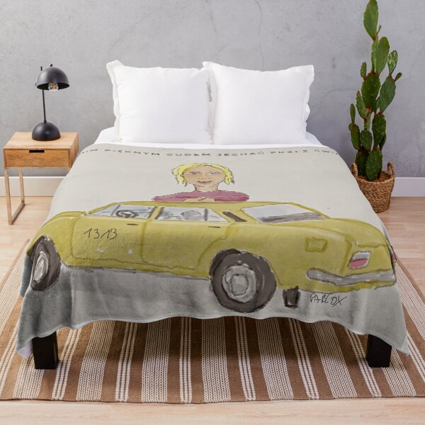 Item preview, A yellow, exclusive car with a beautiful woman with blonde hair, a beautiful car for women and men because they like to go on vacation in the hot summer designed and sold by Pablox00.
