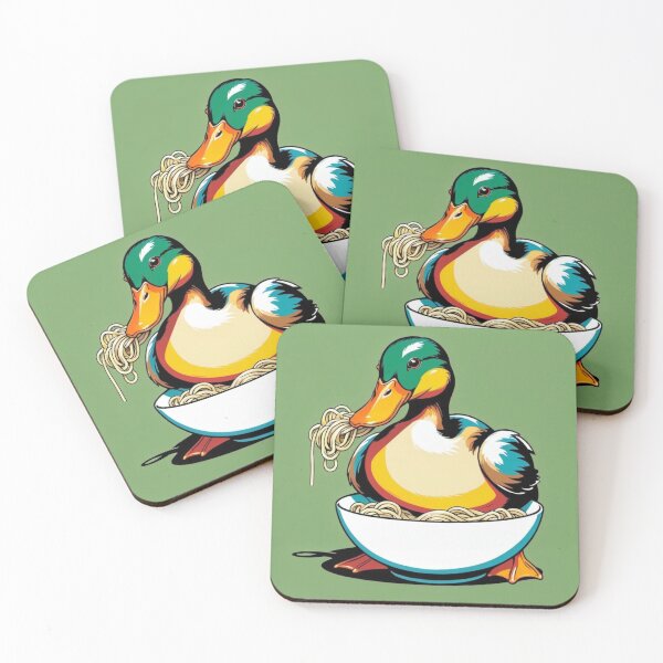 Item preview, Duck eat a bowl of noodle-Edited AI generated art designed and sold by Frostp.