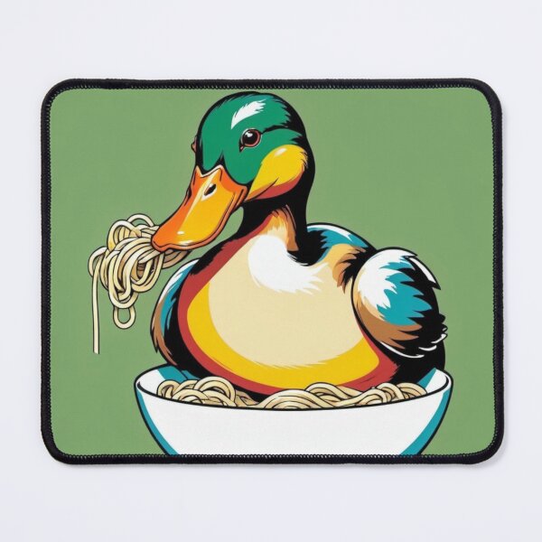 Item preview, Duck eat a bowl of noodle-Edited AI generated art designed and sold by Frostp.