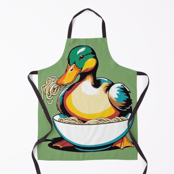 Item preview, Duck eat a bowl of noodle-Edited AI generated art designed and sold by Frostp.