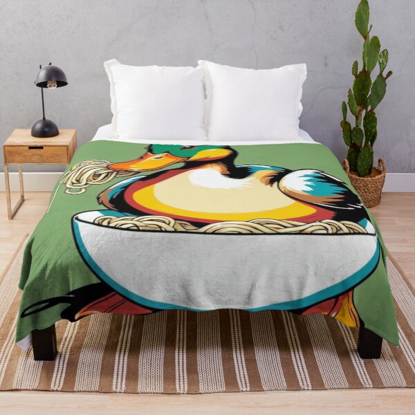 Item preview, Duck eat a bowl of noodle-Edited AI generated art designed and sold by Frostp.