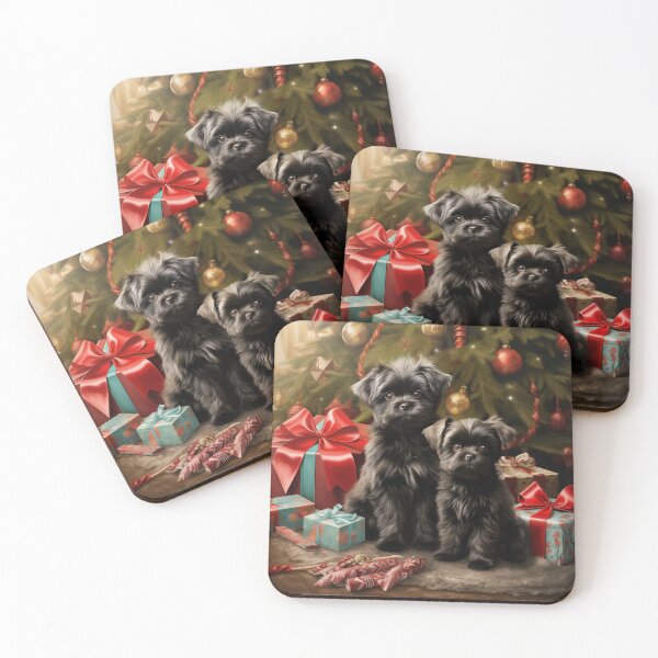 Item preview, Christmas Affenpinschers designed and sold by Samuelsboro.