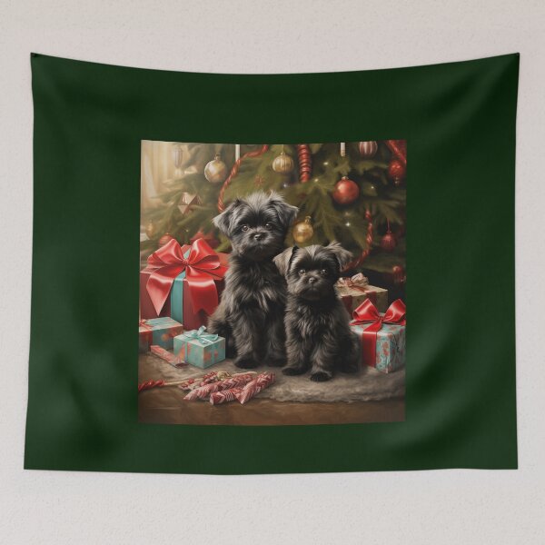 Item preview, Christmas Affenpinschers designed and sold by Samuelsboro.