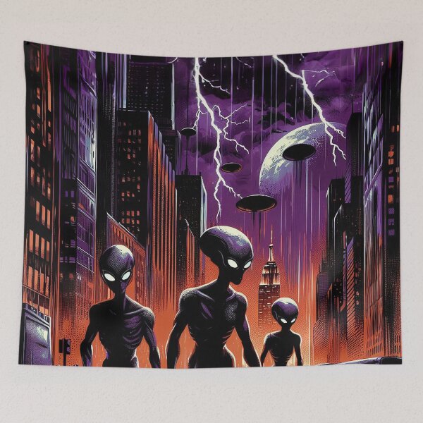 Item preview, Rainy Night Invasion designed and sold by Foxlindesigns.