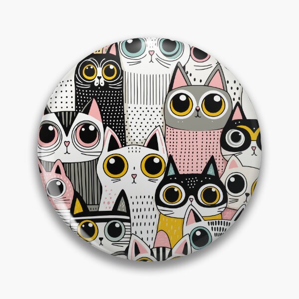 Item preview, Charming Cat Patterns Seamless designed and sold by Designowner.