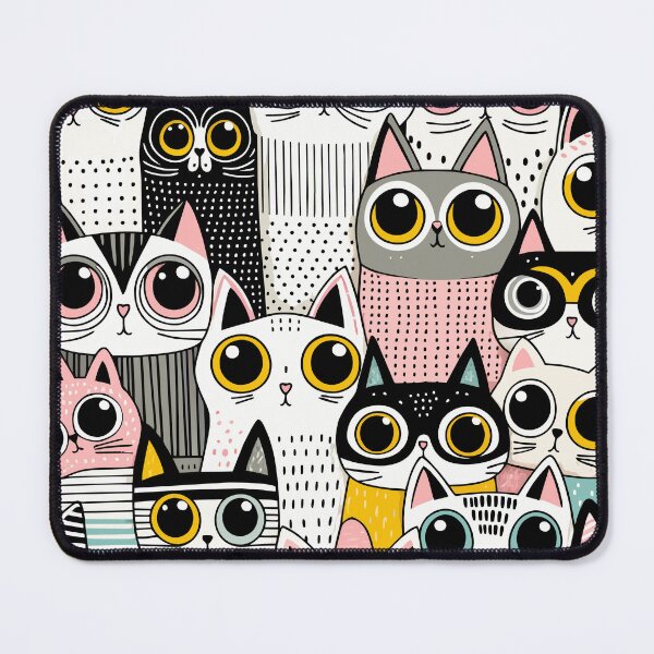 Item preview, Charming Cat Patterns Seamless designed and sold by Designowner.