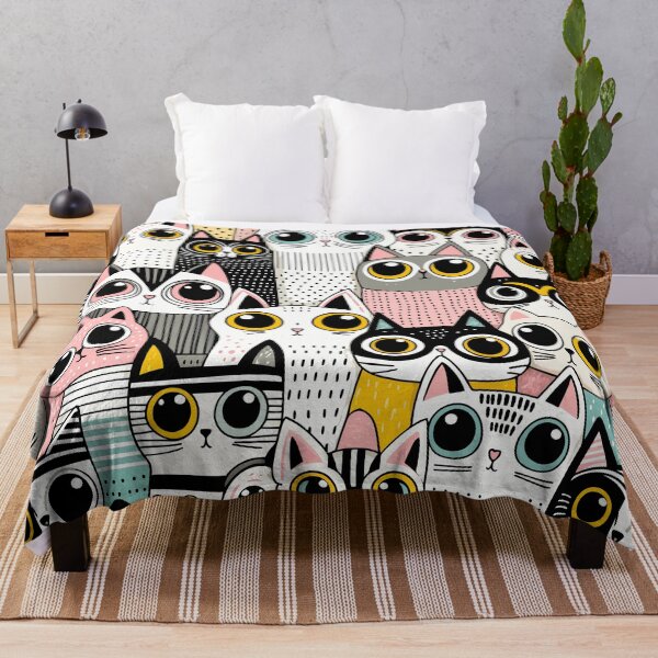 Item preview, Charming Cat Patterns Seamless designed and sold by Designowner.
