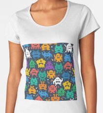 Funny Pixel Monsters Women's Premium T-Shirt