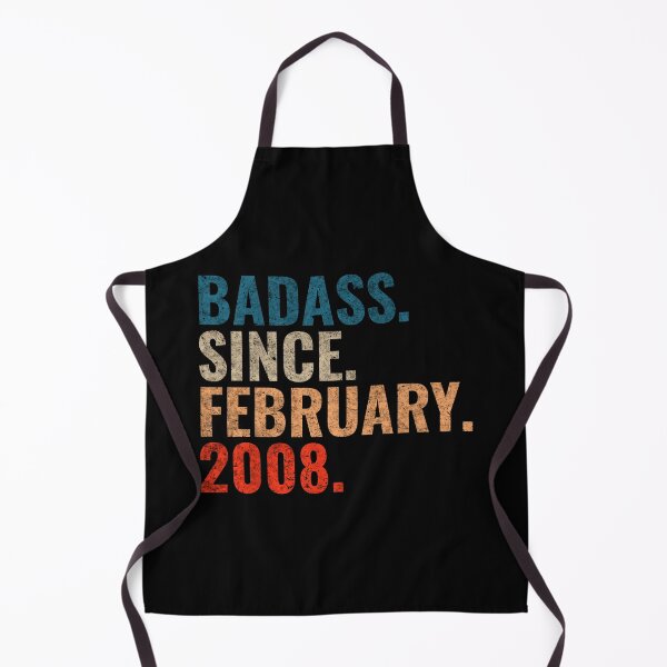 Item preview, Badass since February 2008 Vintage 2008 February birthday gift designed and sold by Teelogic.