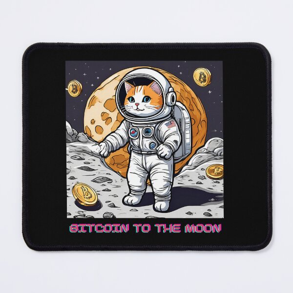 Item preview, Bitcoin to the moon Astronaut Cat designed and sold by sydney-syder.