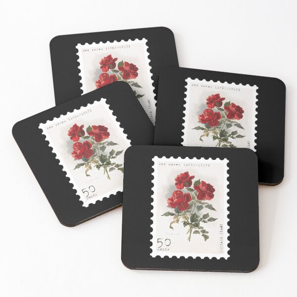 Item preview, Red Roses (1861-1897) Stamp designed and sold by RabbitK.