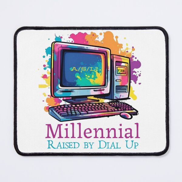 Item preview, Millennial Raised By Dial Up designed and sold by DigitalToast.