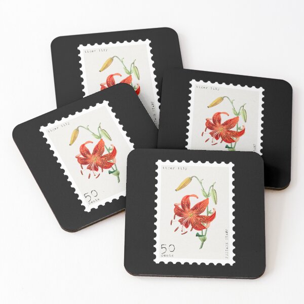 Item preview, Tiger lily Stamp designed and sold by RabbitK.