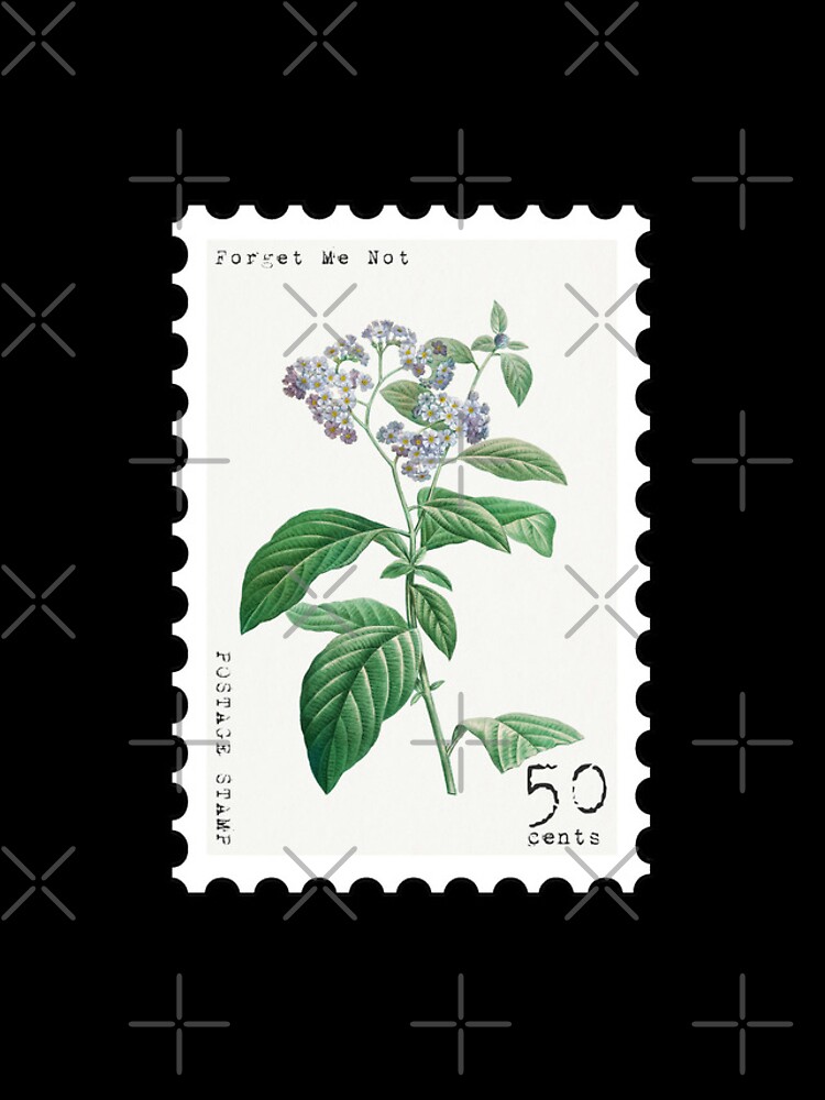 Thumbnail 4 of 4, iPhone Case, Forget Me Not Stamp designed and sold by RabbitK.