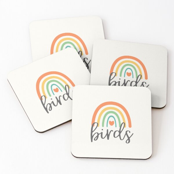Item preview, Birds - Rainbow with heart - Positive Words designed and sold by patternjp.