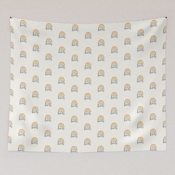 Item preview, Birds - Rainbow with heart - Positive Words designed and sold by patternjp.