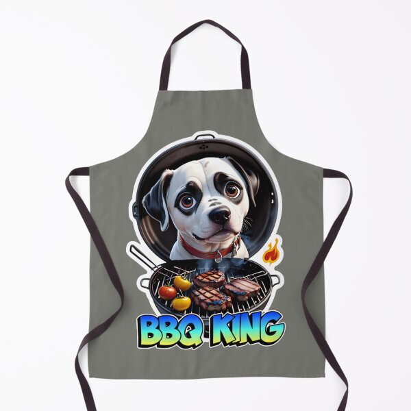 Item preview, Cute Puppy Dog BBQ King designed and sold by TheArtOfPat.