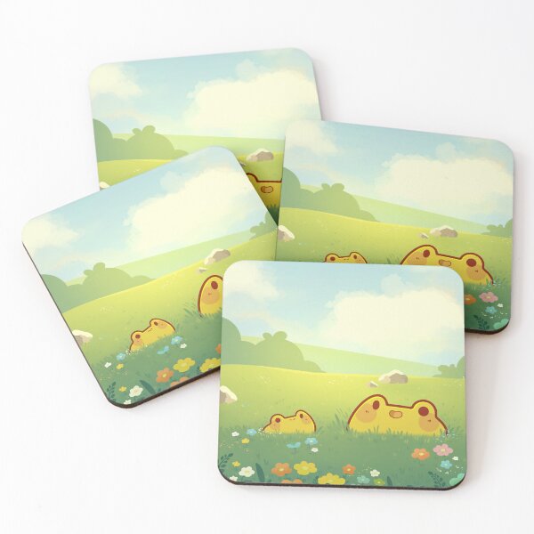 Item preview, Frogs in a flowerfield designed and sold by Rihnlin.