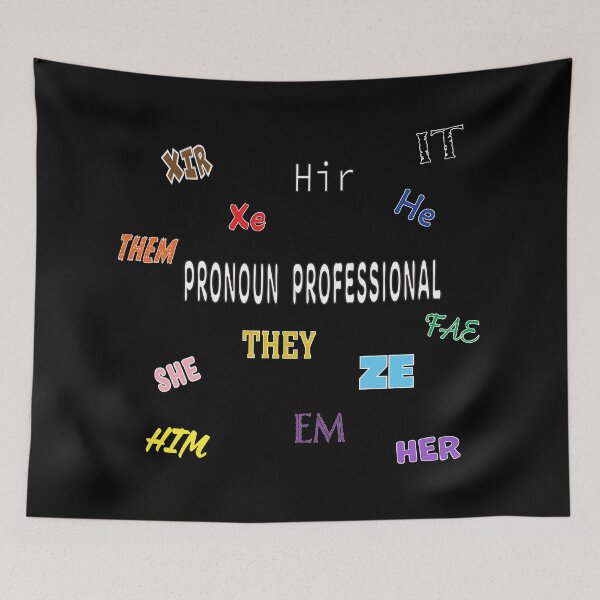 Item preview, Pronoun Professional designed and sold by BiOurPride.