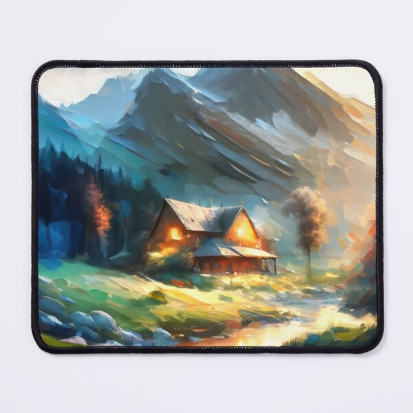 Item preview, Mountain Cabin designed and sold by ArtFactoryAI.