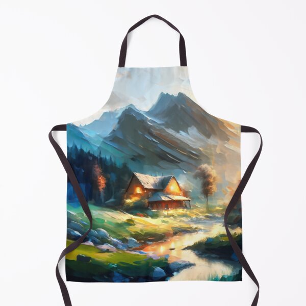 Item preview, Mountain Cabin designed and sold by ArtFactoryAI.