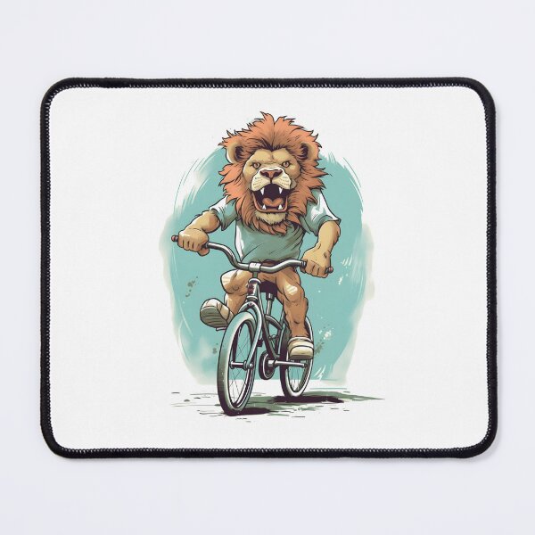 Item preview, Lion rides bicycle designed and sold by DerSenat.