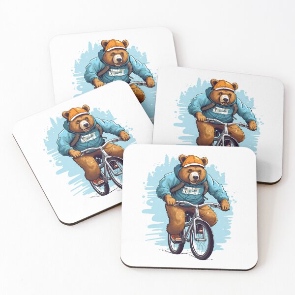Item preview, Bear rides bicycle designed and sold by DerSenat.