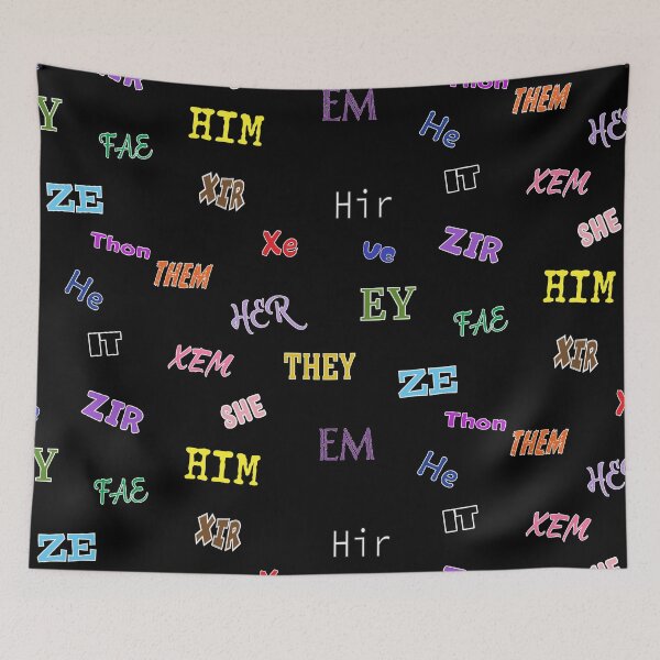 Item preview, Pronoun Cluster designed and sold by BiOurPride.