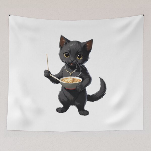 Item preview, How About Some Cat-fur-midable Ramen? designed and sold by Fenomena Designs.
