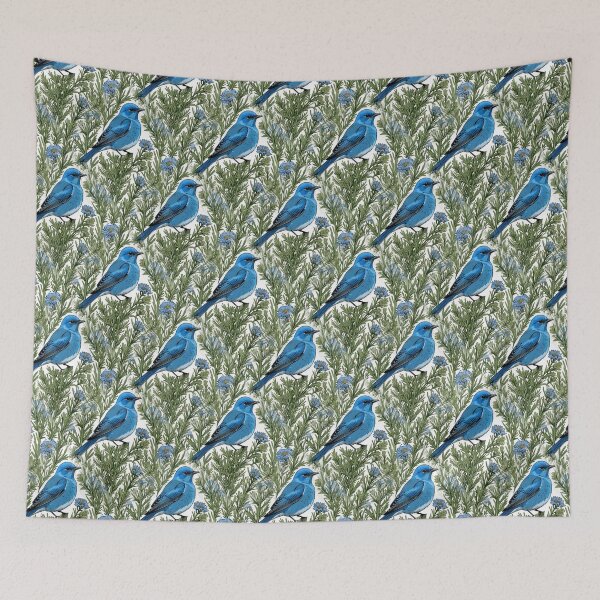 Item preview, Nevada Mountain Bluebird And Sagebrush Pattern 2 designed and sold by taiche.