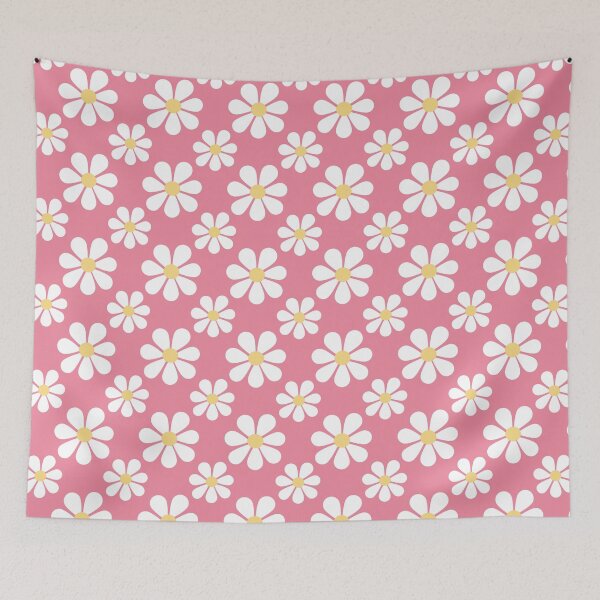 Item preview, Retro Daisies On Pink designed and sold by Tanya C  Smith.