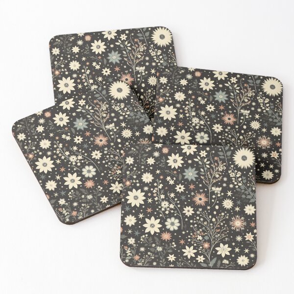 Item preview, Black Floral Pattern designed and sold by GraphicsClub.