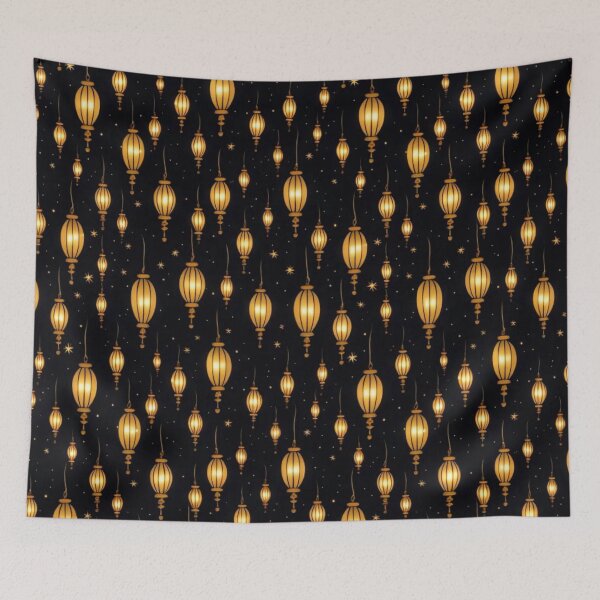 Item preview, Deep night sky lanterns and stars designed and sold by JangmiHorang.