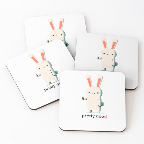 Item preview, Cute bunny, thumbs up gesture: pretty good designed and sold by perfect-radius.