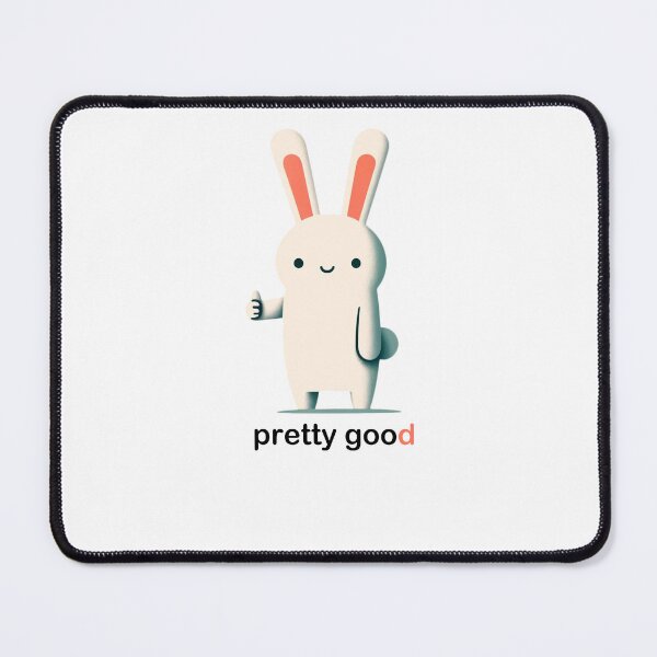 Item preview, Cute bunny, thumbs up gesture: pretty good designed and sold by perfect-radius.