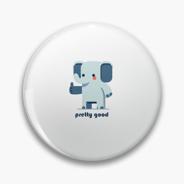 Item preview, Cute elephant, thumbs up gesture: pretty good designed and sold by perfect-radius.