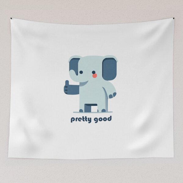Item preview, Cute elephant, thumbs up gesture: pretty good designed and sold by perfect-radius.