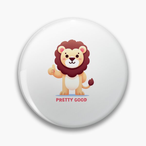 Item preview, Cute lion, thumbs up gesture: pretty good designed and sold by perfect-radius.
