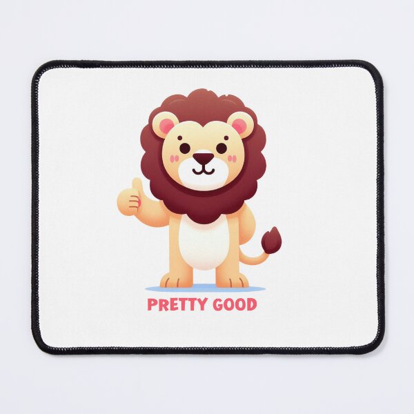 Item preview, Cute lion, thumbs up gesture: pretty good designed and sold by perfect-radius.
